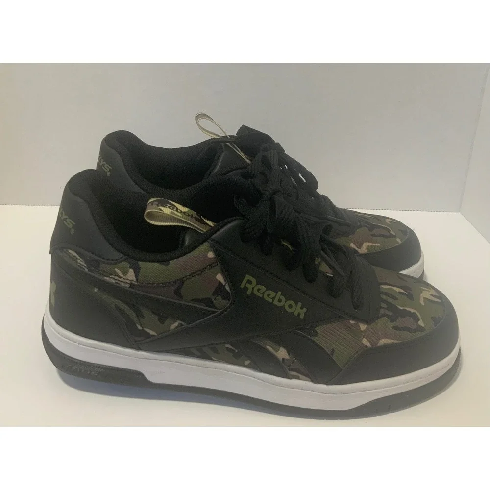 Reebok Heelys Camo Black Olive Green Roller Shoes Mens 6 Wide RBKH223540